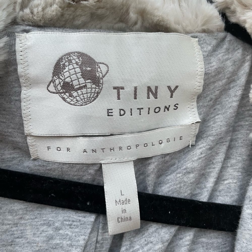 Faux Fur Tiny by Anthropologie button-clasp Coat with Hood - Picture 2 of 8